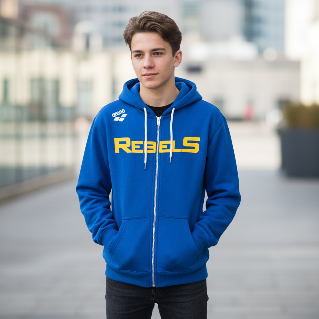 Rebels hoodie lifestyle mockup